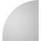 Ekena Millwork Quarter Round Top Right Surface Mount PVC Gable Vent w/ 2"W x 1-1/2"P Brickmould Frame, 32"W x 36"H GVPQR32X3602SN - alternate 3